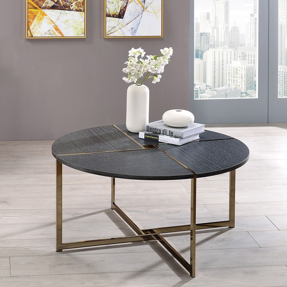 Bromia - Coffee Table - Black & Champagne