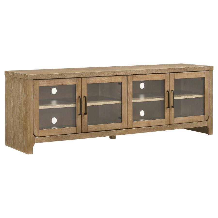 Brenham - 79" 4-Door TV Stand Media Console - Washed Oak
