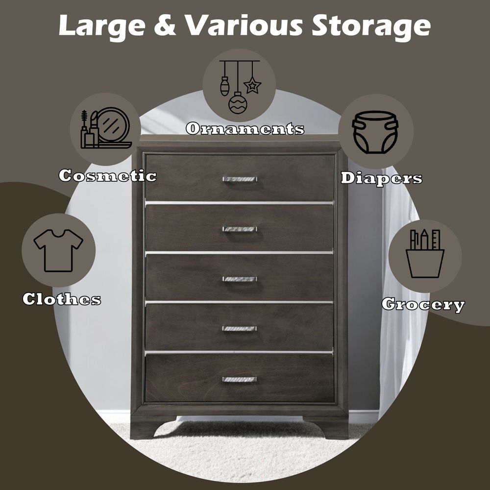 Carine II - Chest - Gray