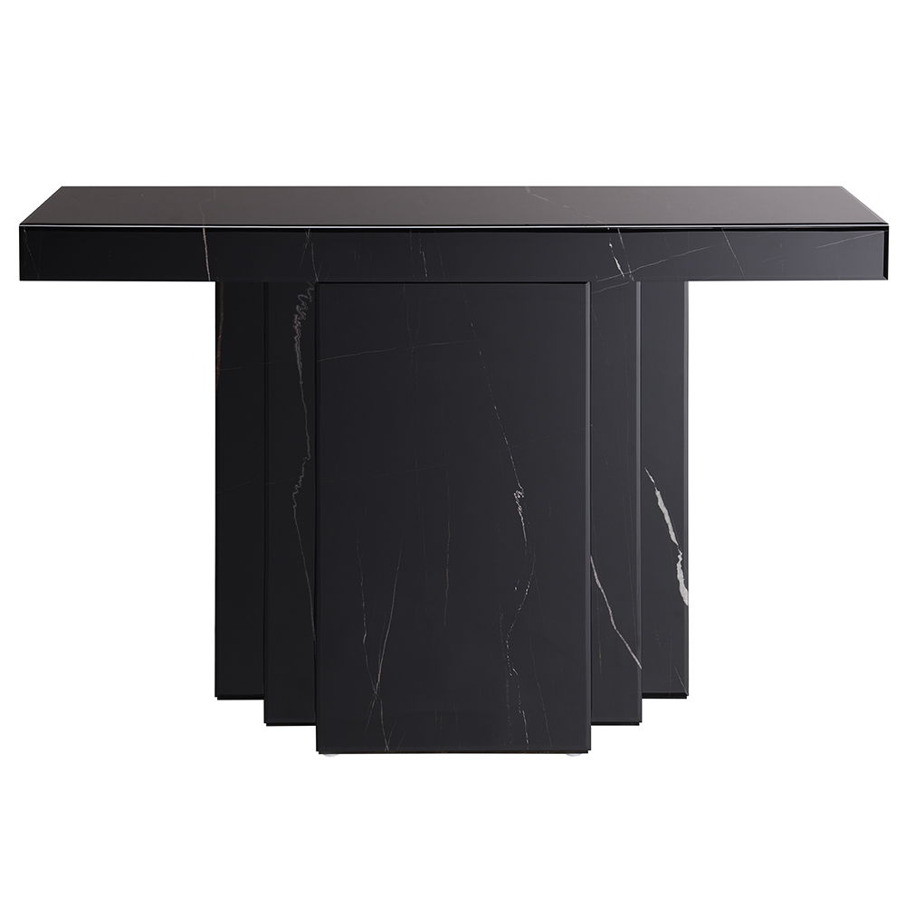 Drisana - Console Table - Black Mirrored