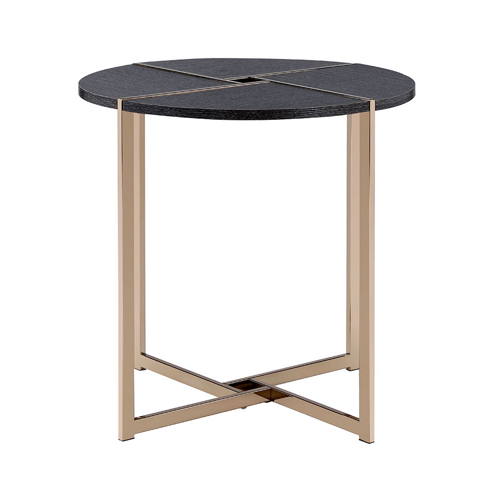 Bromia - End Table - Black & Champagne