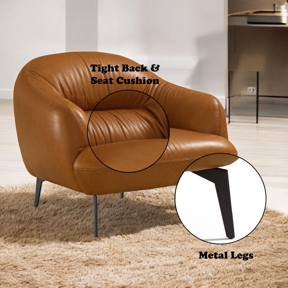 Leonia - Chair - Cognac Leather