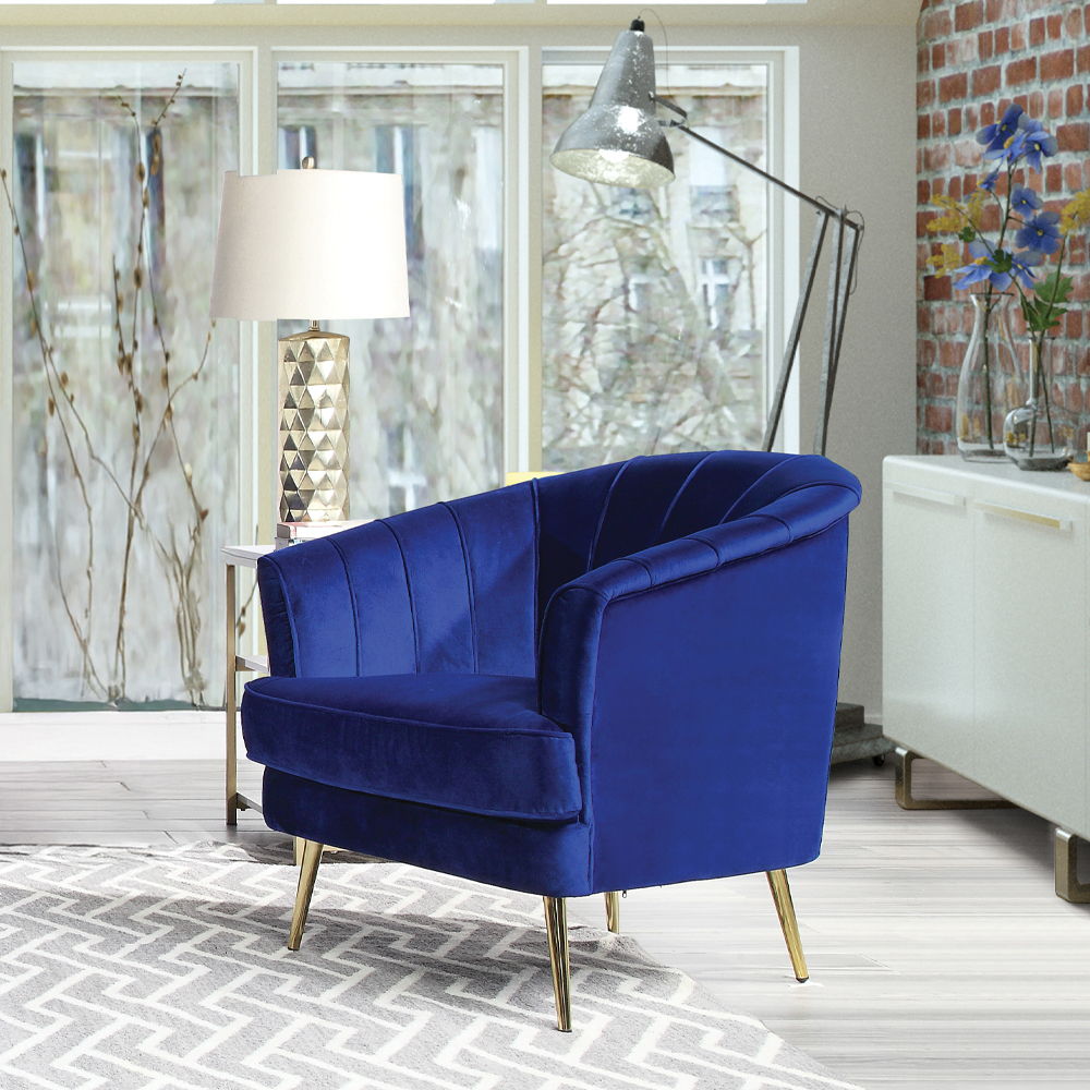 Eivor - Chair - Blue Velvet