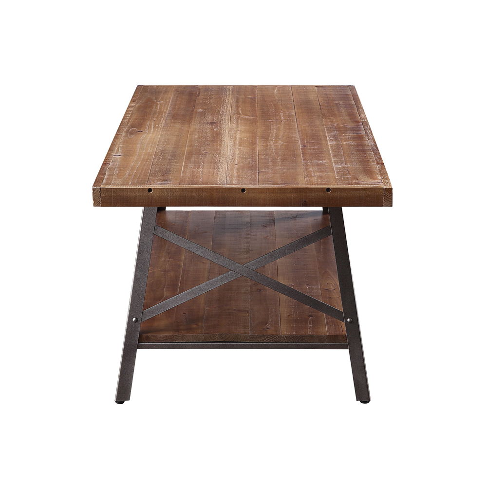Ikram - Coffee Table - Weathered Oak & Sandy Black