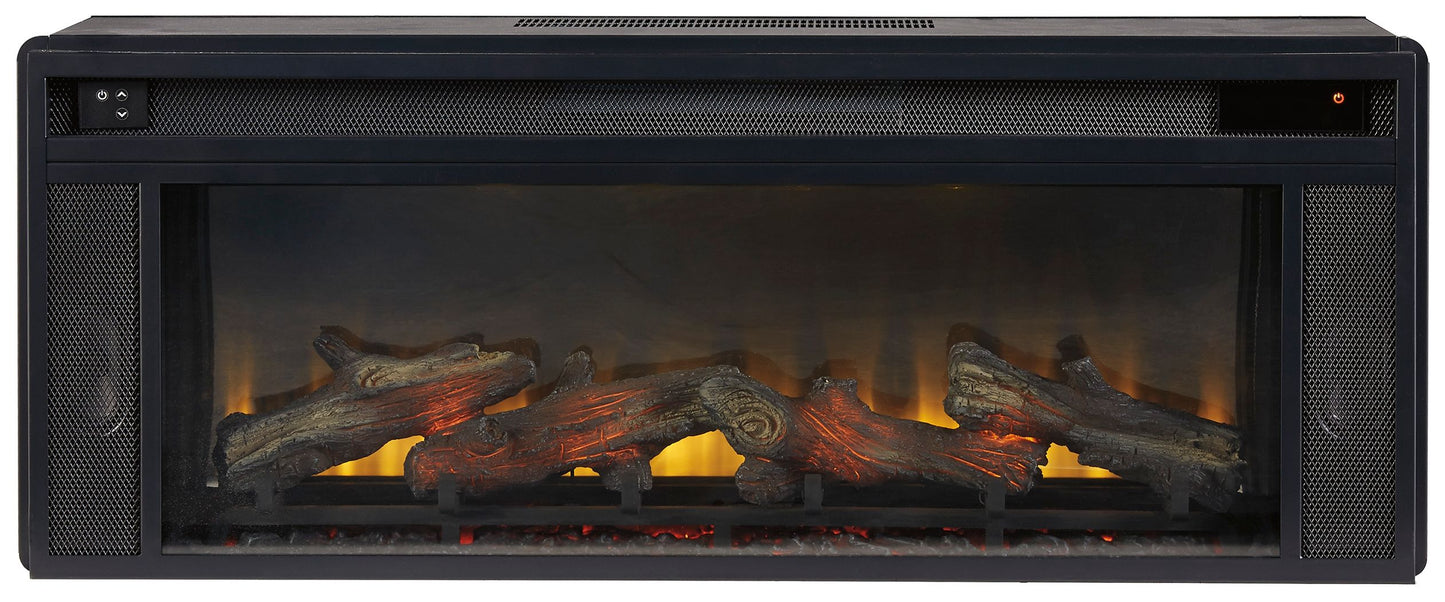 Entertainment Accessories - Fireplace Insert - Rectangular - Black