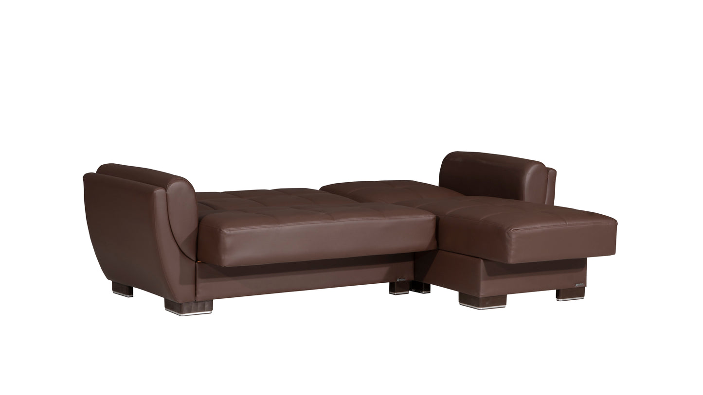 Ottomanson Armada Air - Upholstered Convertible Chaise Lounge With Storage