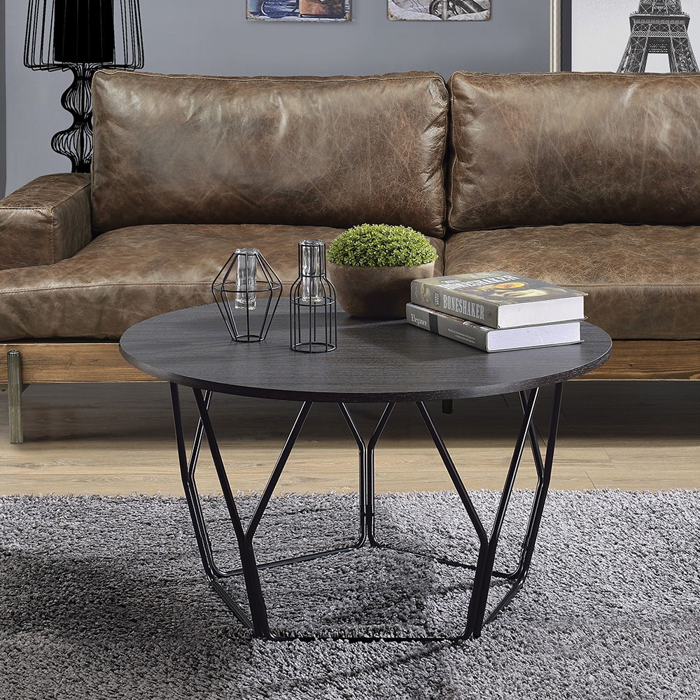 Sytira - Coffee Table - Espresso & Black