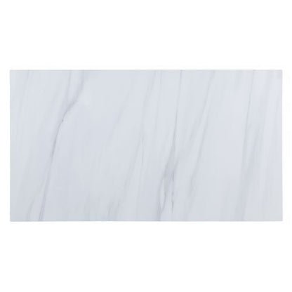 Enapay - Kitchen Island - Marble Top Top & Gray