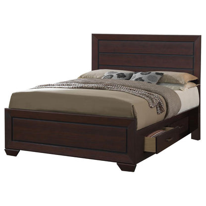 Kauffman - Wood Storage Panel Bed