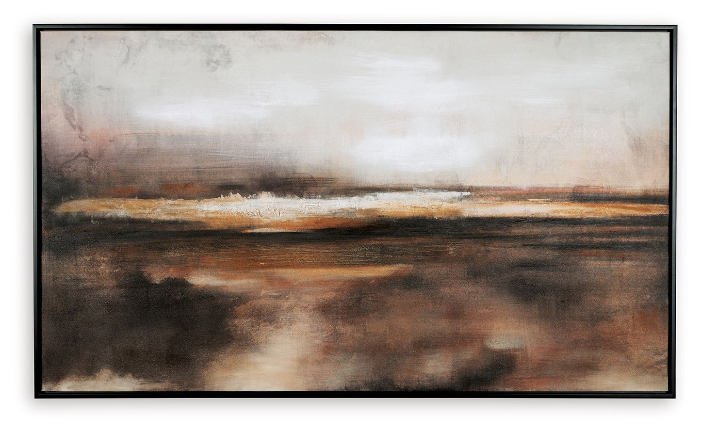 Drewland - Wall Art - Black / Brown / Orange
