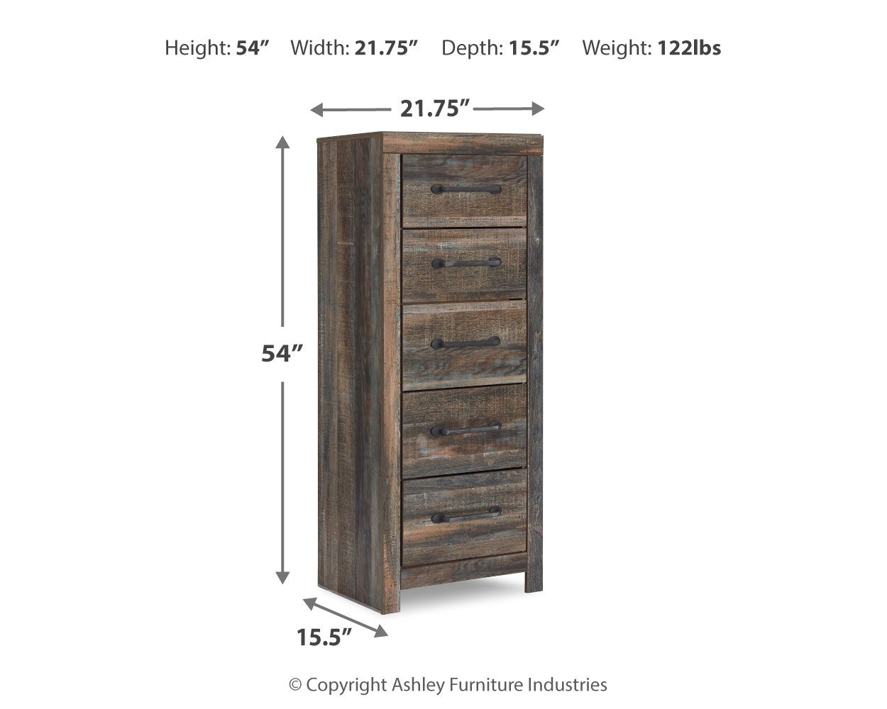 Drystan - Narrow Chest - Brown / Beige