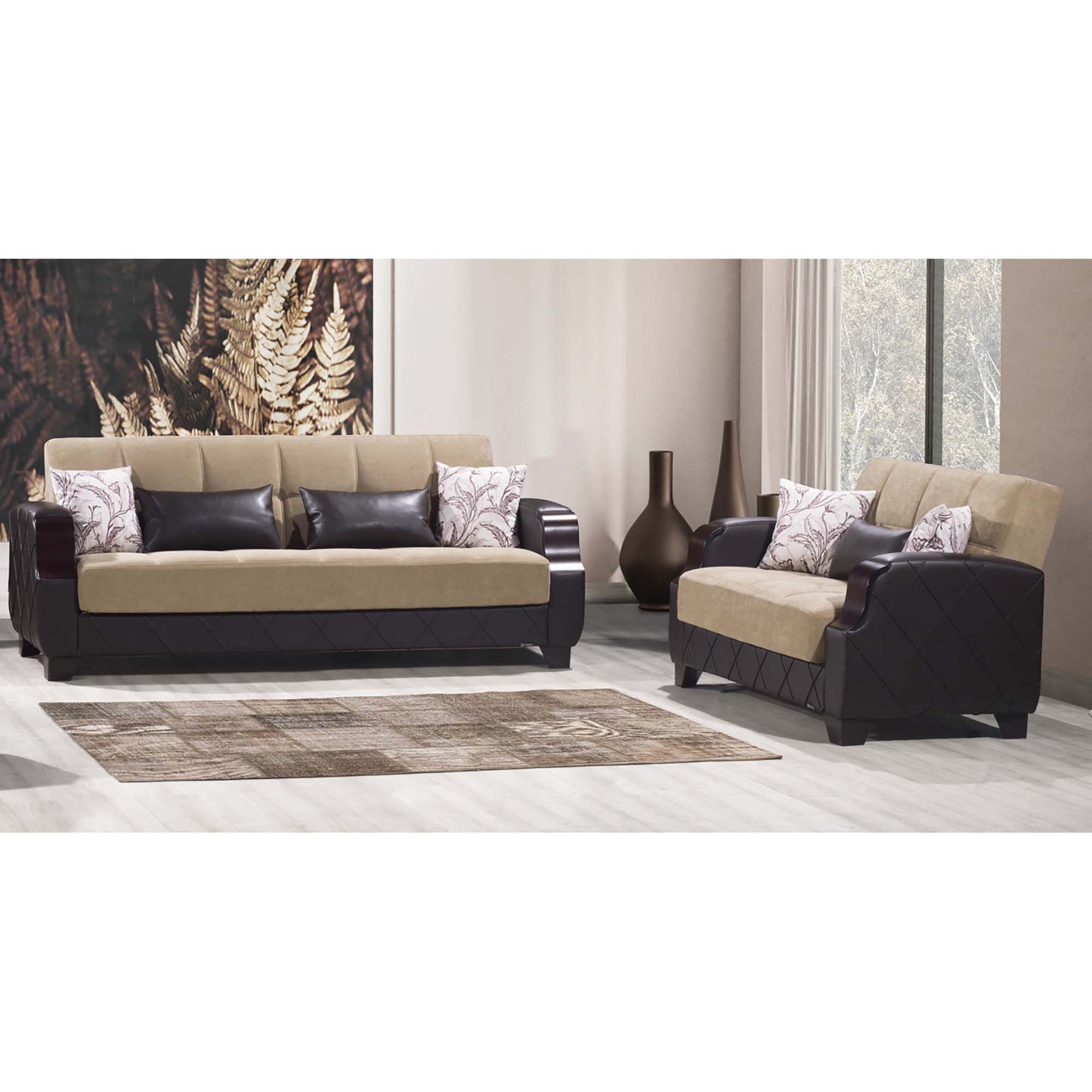 Ottomanson Molina - Convertible Loveseat With Storage