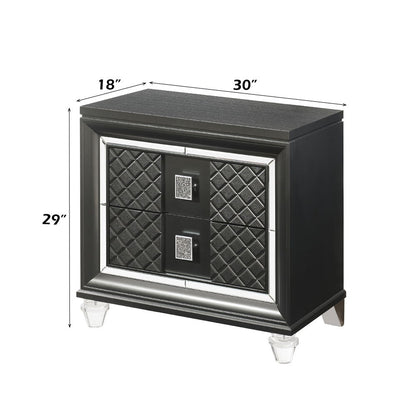 Sawyer - Nightstand - Metallic Gray