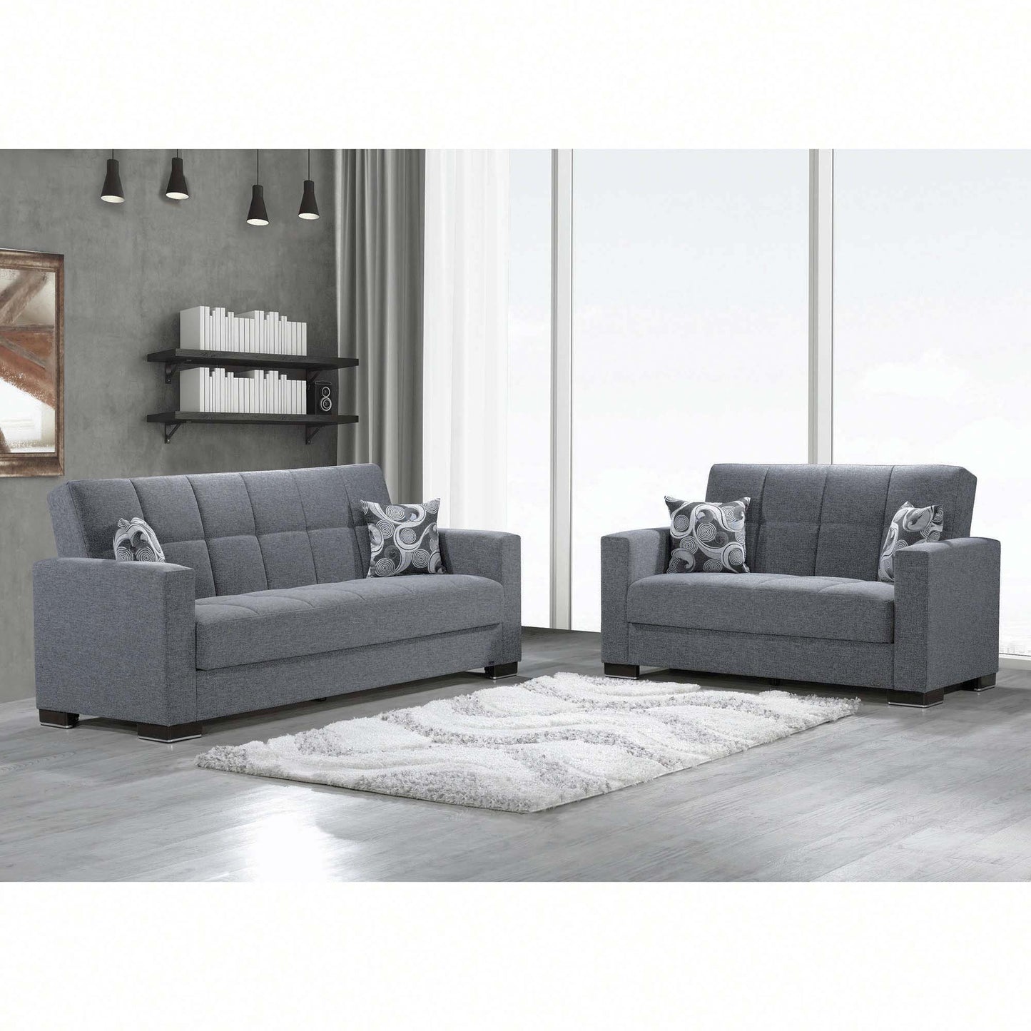 Ottomanson Armada - Upholstered Convertible Sofabed With Storage - Chenille
