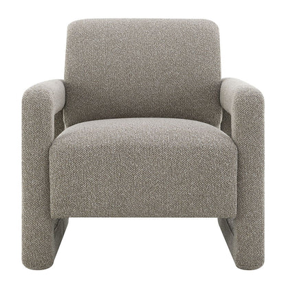 Glenda - Accent Chair - Gray Chenille