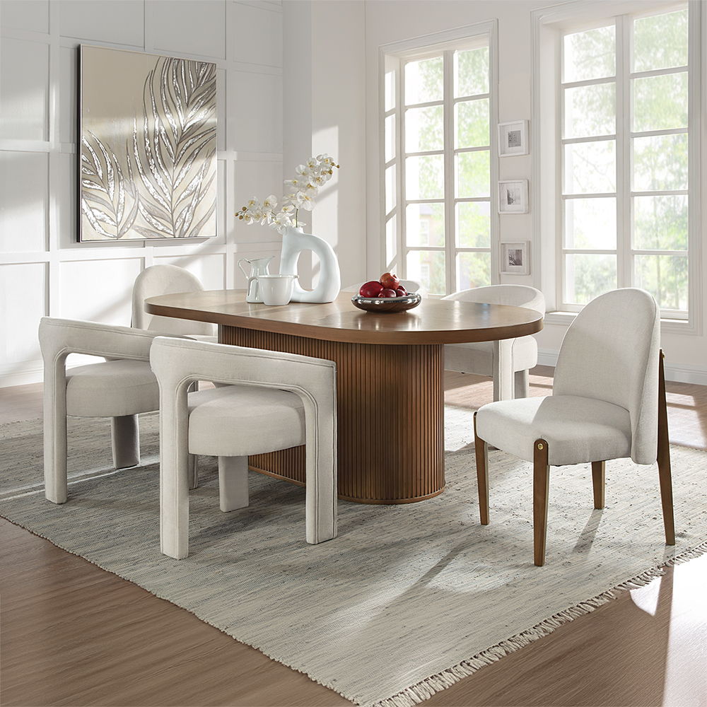 Gamarya - Dining Table - Dark Oak