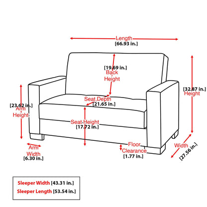 Ottomanson Harmony - Convertible Loveseat With Storage