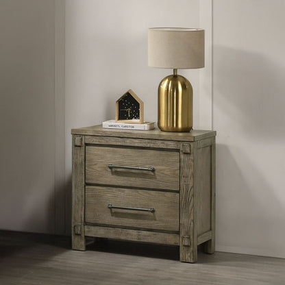 Colton - Nightstand - Antique White Oak