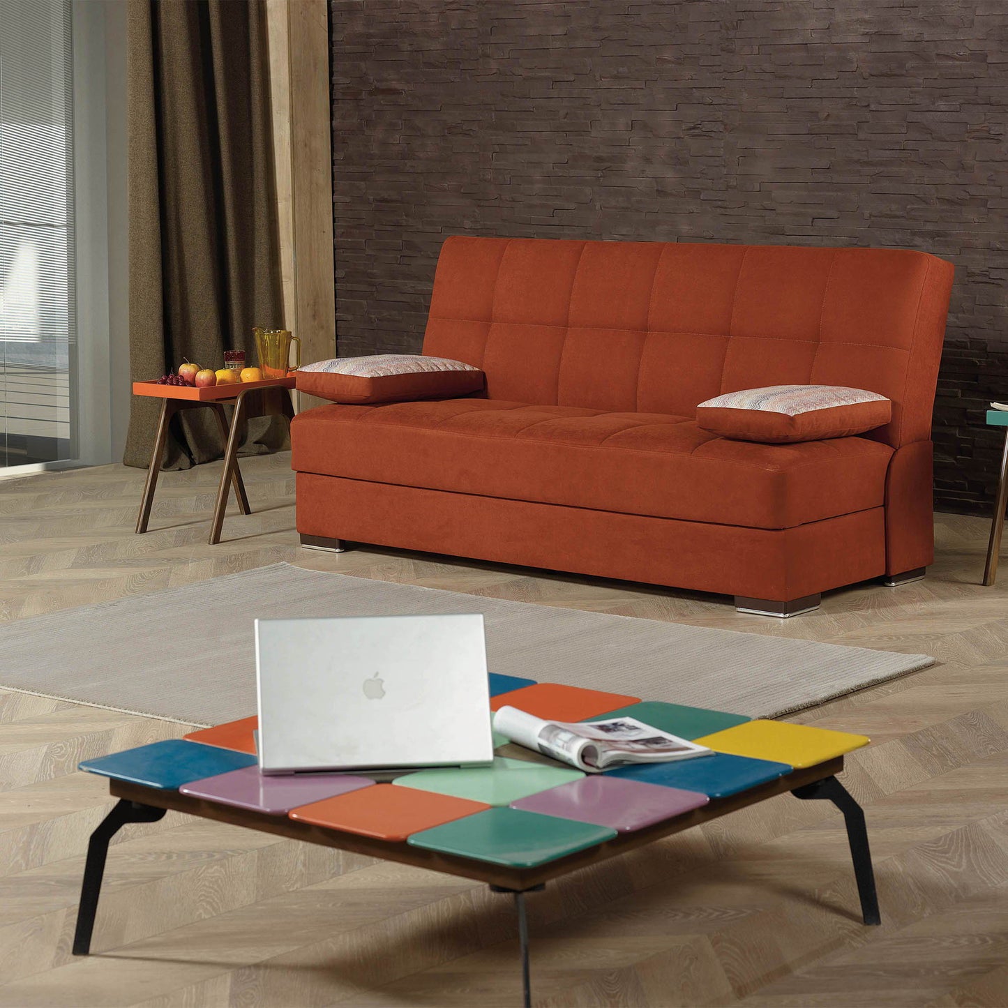 Ottomanson Soho - Upholstered Convertible Sofabed With Storage