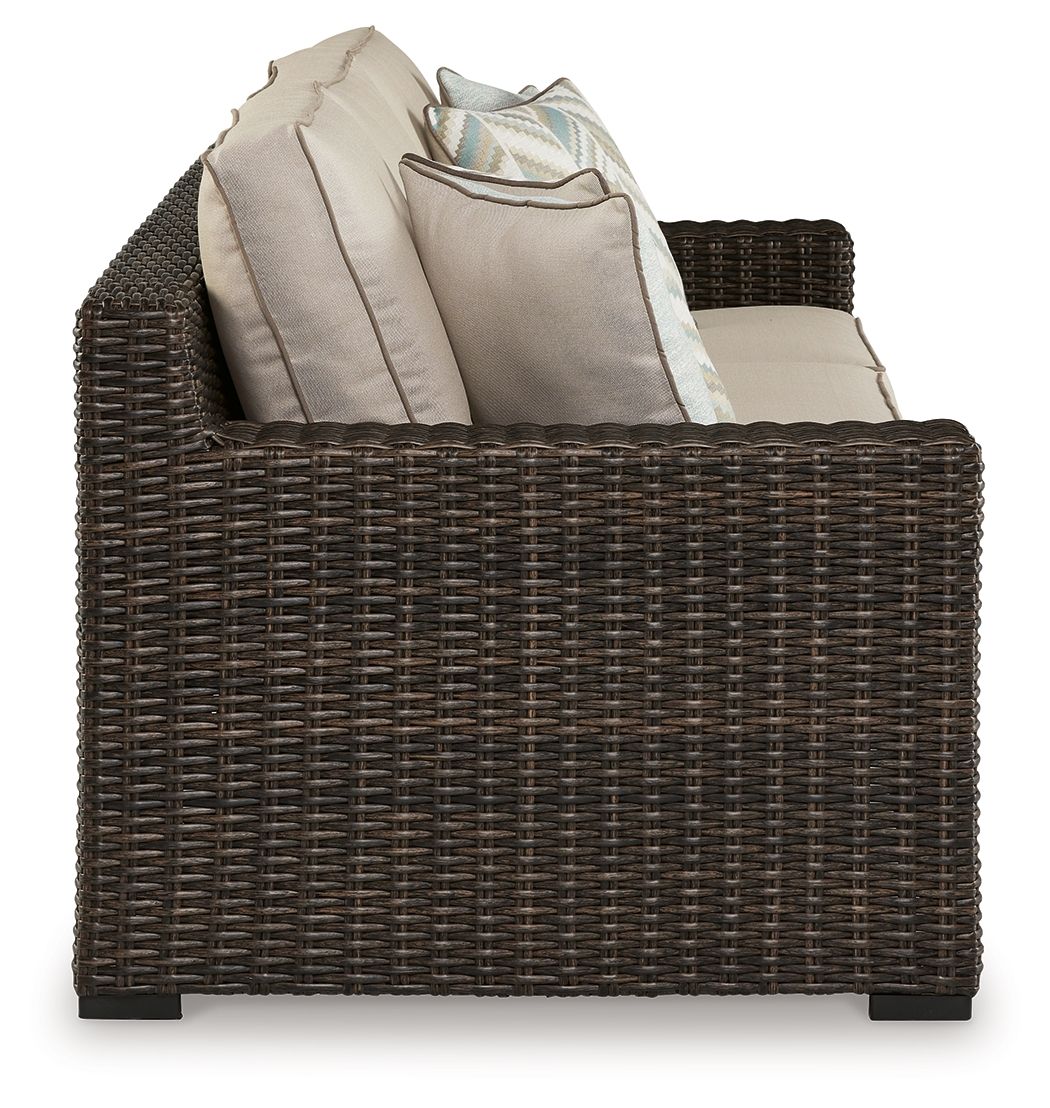 Coastline Bay - Brown - Sofa With Cushion