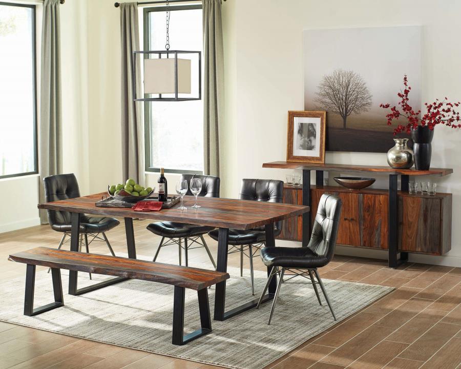 Ditman - Live Edge Dining Table - Gray Sheesham