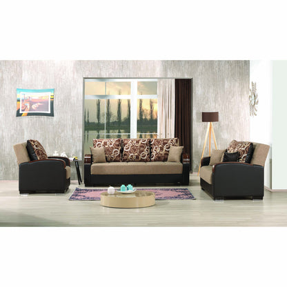 Ottomanson Mobimax - Upholstered Convertible Loveseat With Storage