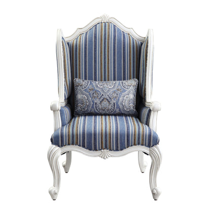 Ciddrenar - Chair With Pillow - Fabric & White