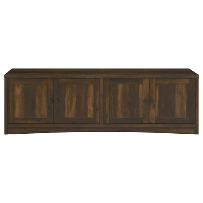 Laughlin - 4 Door Engineered Wood TV Stand - Dark Pine