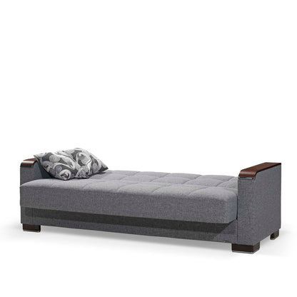 Ottomanson Armada X - Upholstered Convertible Wood Trimmed Sofabed With Storage - Polyester