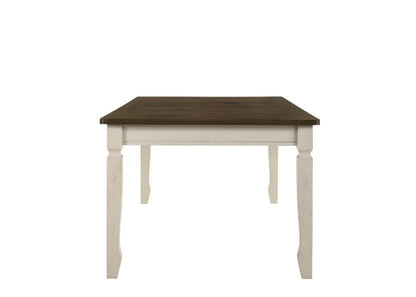 Fedele - Dining Table - Weathered Oak & Cream