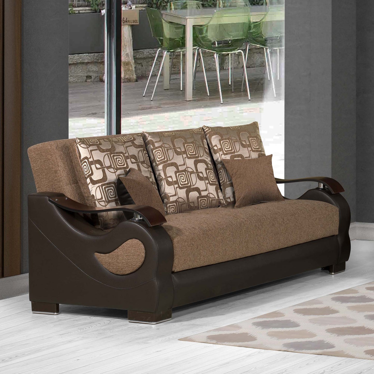 Ottomanson Metroplex - Upholstered Convertible Sofabed With Storage