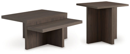 Zendex - Brown - Occasional Table Set (Set of 2)