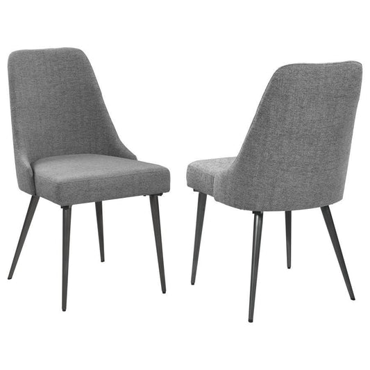 Alan - Fabric Upholstered Dining Side Chair (Set of 2) - Gray