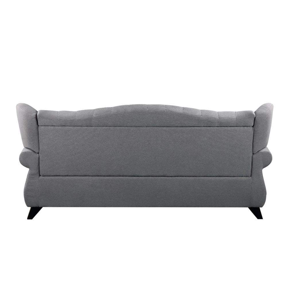 Hannes - Sofa With 2 Pillows - Gray Fabric