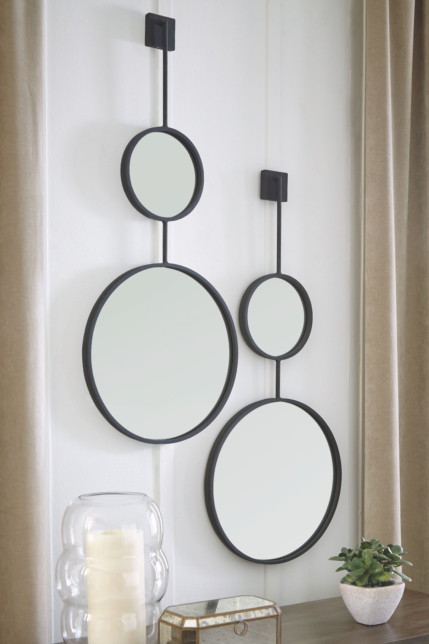 Brewer - Black - Accent Mirror