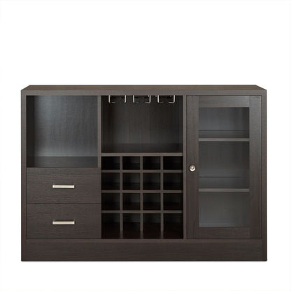 Hazen - 33" Wine Cabinet - Espresso