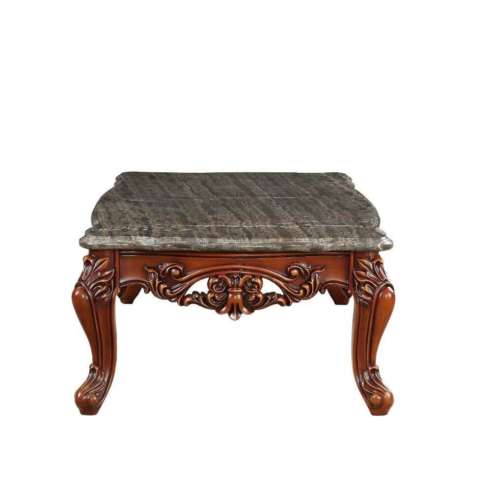 Eustoma - Coffee Table - Marble Top & Walnut
