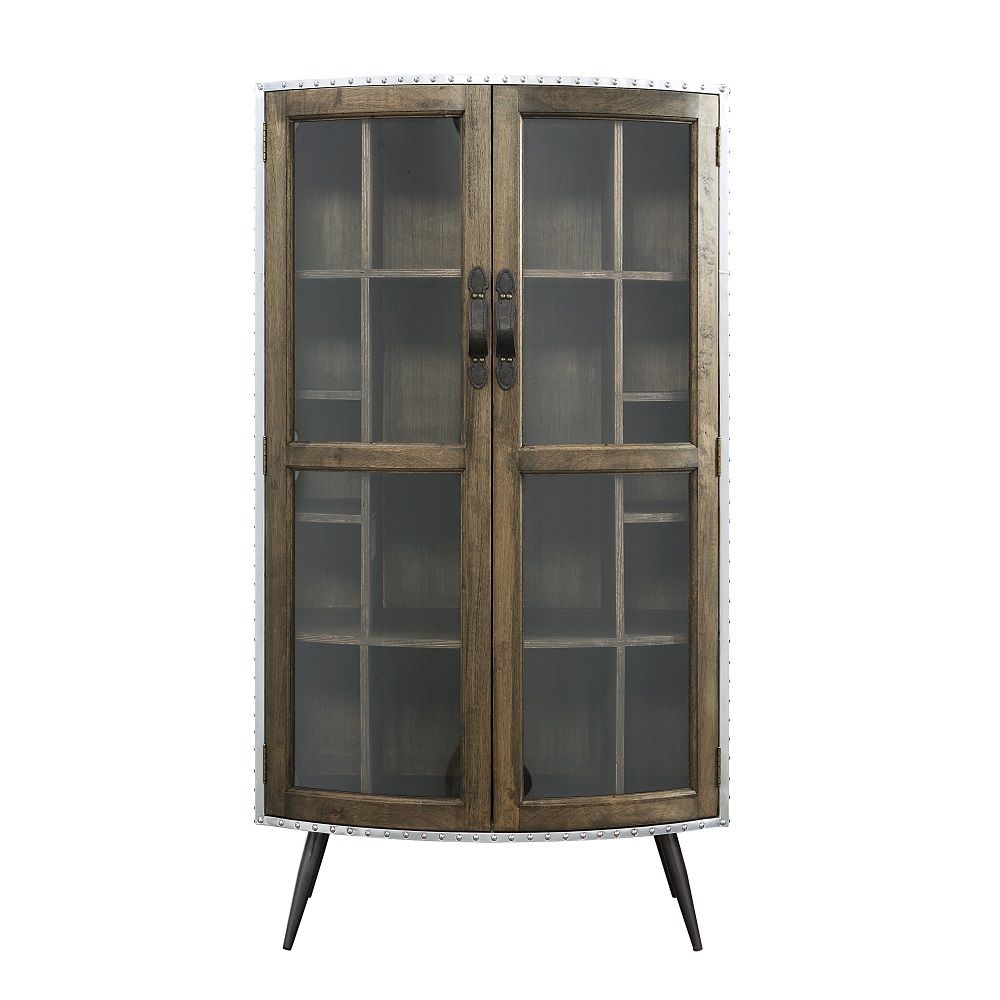 Brancaster - 68" Cabinet - Oak & Aluminum