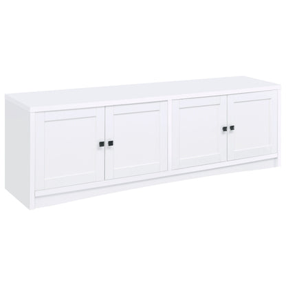 Laughlin - 4 Door Engineered Wood TV Stand - White