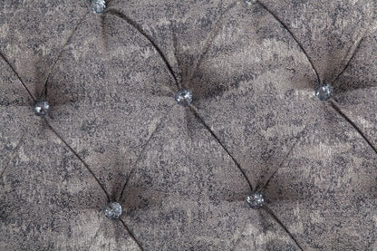 Elozzol - Sofa With 5 Pillows - Fabric & Antique Bronze