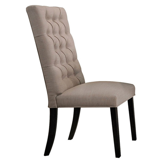 Morland - Side Chair (Set of 2) - Tan Linen & Vintage Black