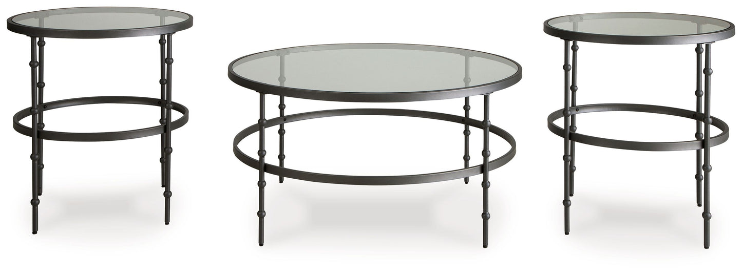 Kellyco - Occasional Table Set (Set of 3) - Gunmetal