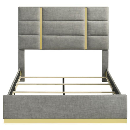 Ines - Fabric Upholstered Panel Bed