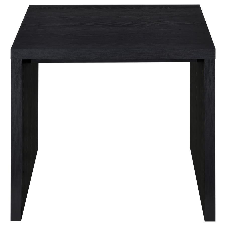 Knapp - Engineered Wood Square Side End Table - Black