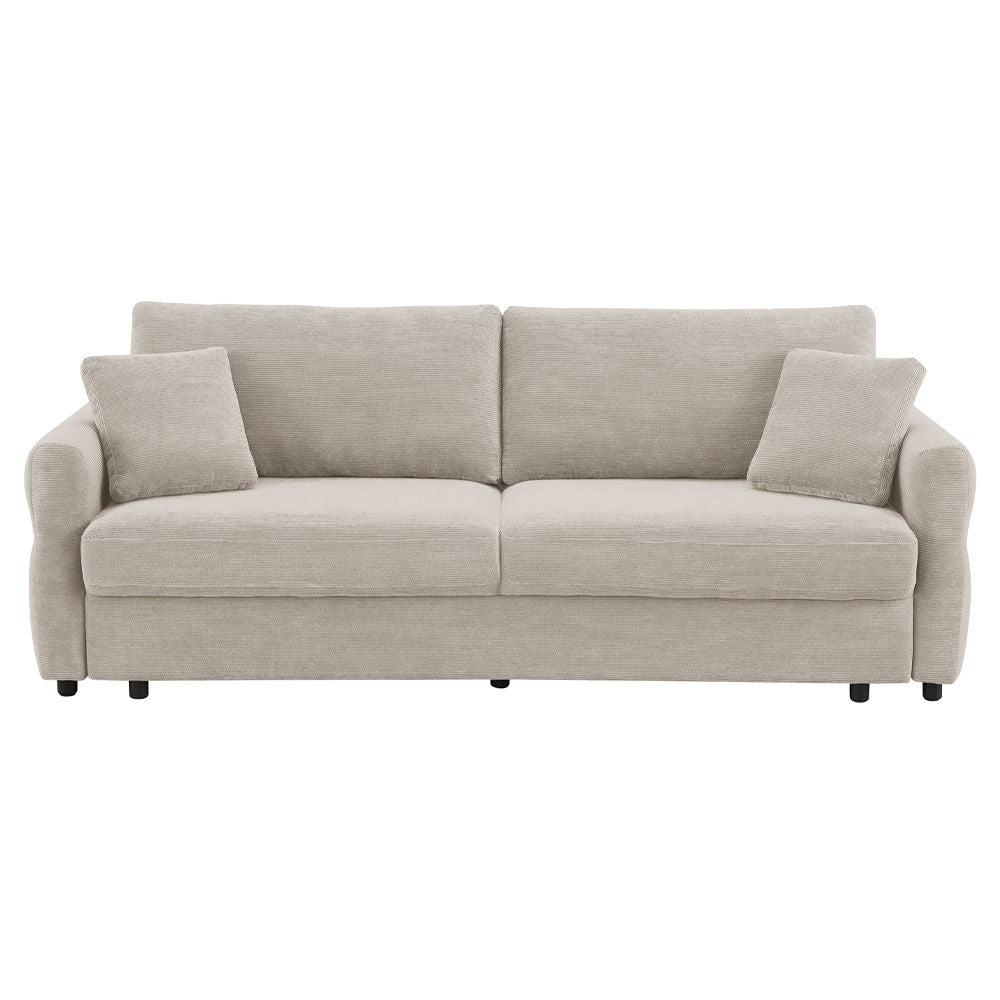 Haran - Sofa With Sleeper - Beige Fabric
