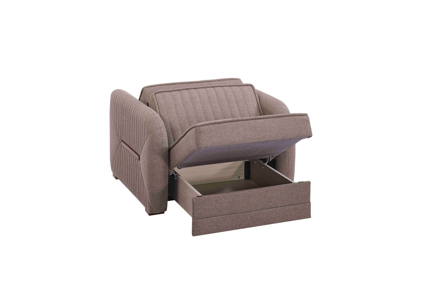 Ottomanson Speedy - Upholstered Convertible Armchair With Storage