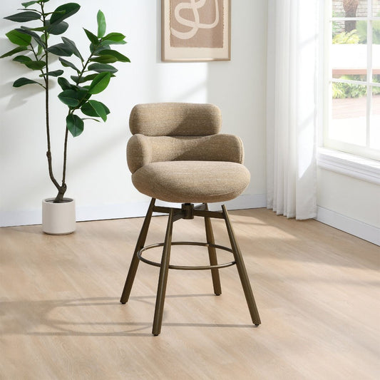 Jena - Fabric Counter Height Chair With Swivel