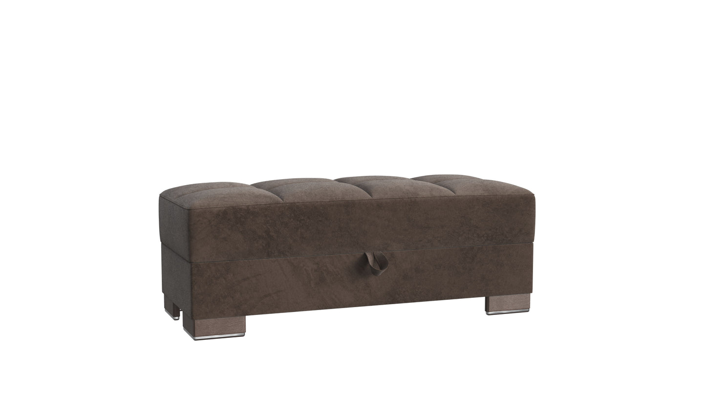 Ottomanson Armada Air - Upholstered Ottoman With Storage - Microfiber
