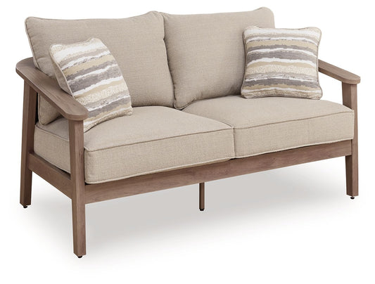Harmony Headlands - Loveseat With Cushion - Natural / Gray