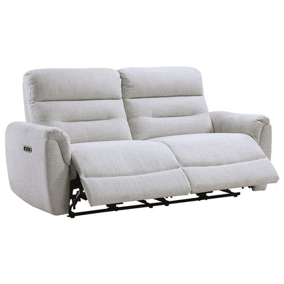 Eastre - Power Motion Sofa With USB Port - Beige Chenille